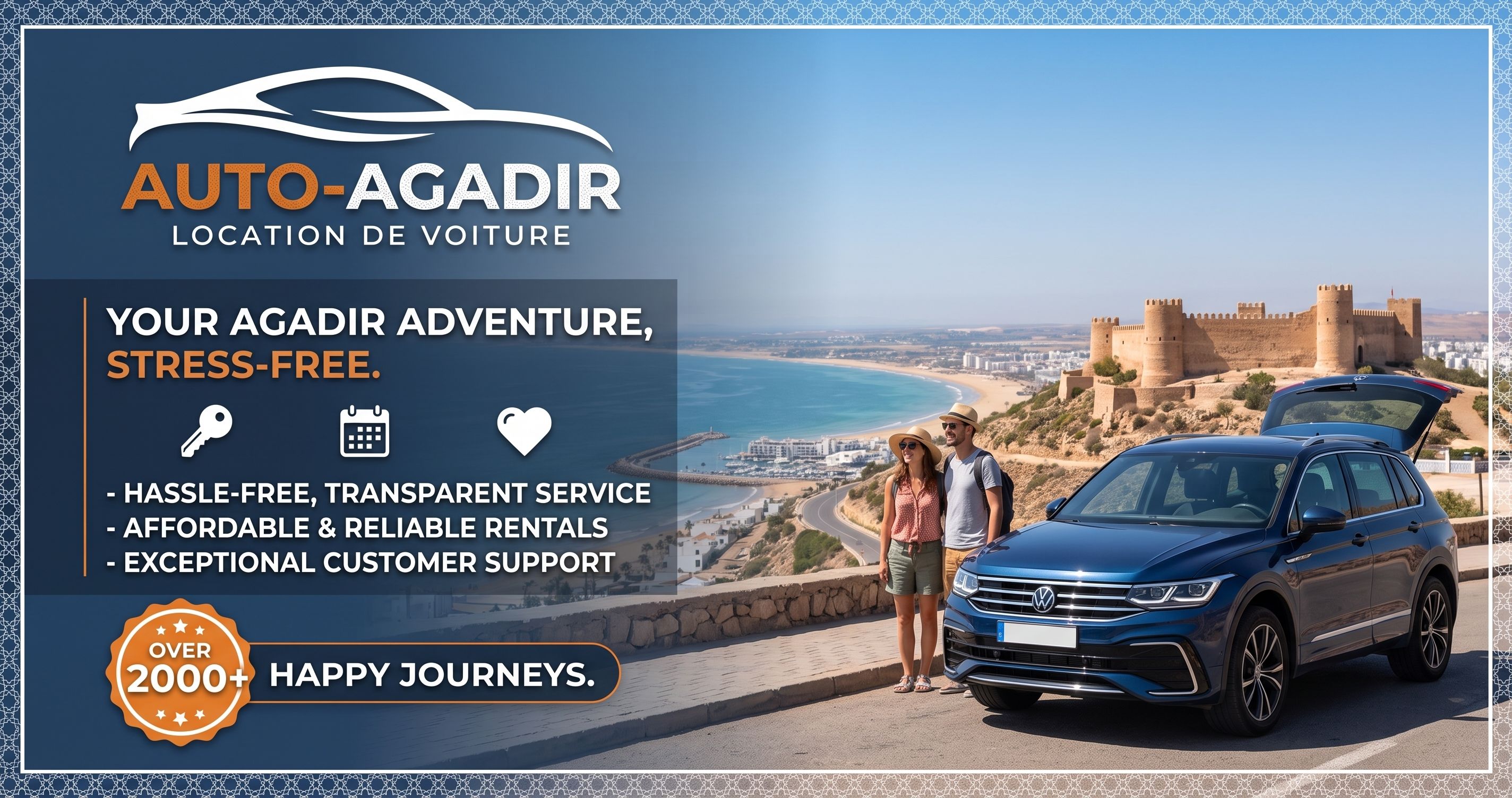 NDL,cheap car rental Agadir airport without deposit / location voiture Agadir aéroport pas cher sans caution